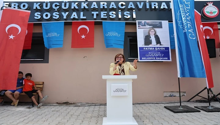 GAZİANTEP B&Uuml;Y&Uuml;KŞEHİR VE OĞUZELİ BELEDİYESİ İŞ BİRLİĞİYLE DERO KARACAVİRAN&rsquo;A SOSYAL TESİS