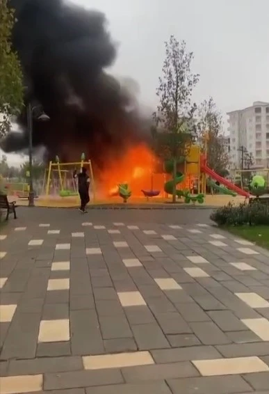 Gaziantep'te çocuk parkının yakılmasıyla ilgili 9 PKK/KCK şüphelisi yakalandı