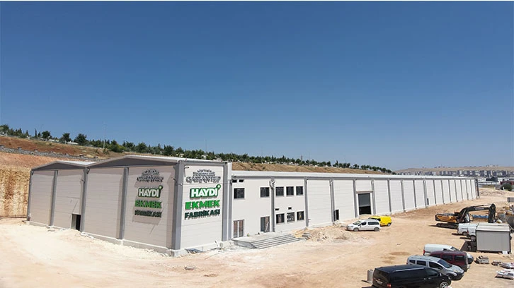 GAZİANTEP’TE HAYDİ’LER İÇİN EKMEK ÜRETİM FABRİKASI KURULDU 