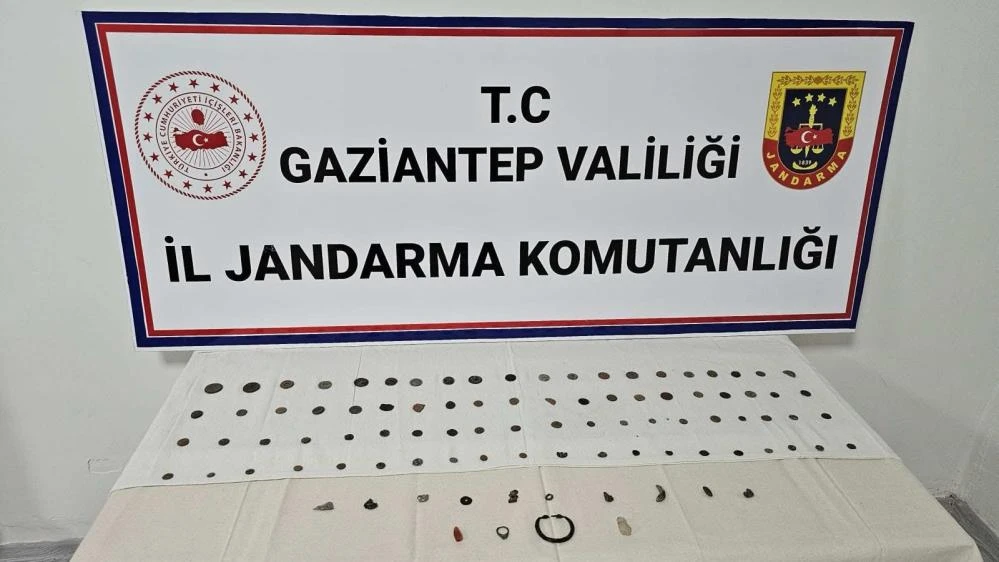 Gaziantep'te tarihi eser ka&ccedil;ak&ccedil;ılığı operasyonu: 1 g&ouml;zaltı