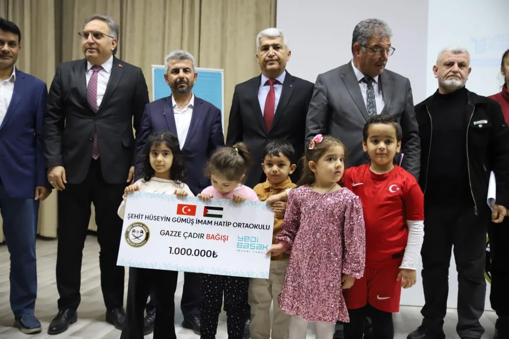 Gaziantepli öğrencilerden Gazze için milyonluk destek