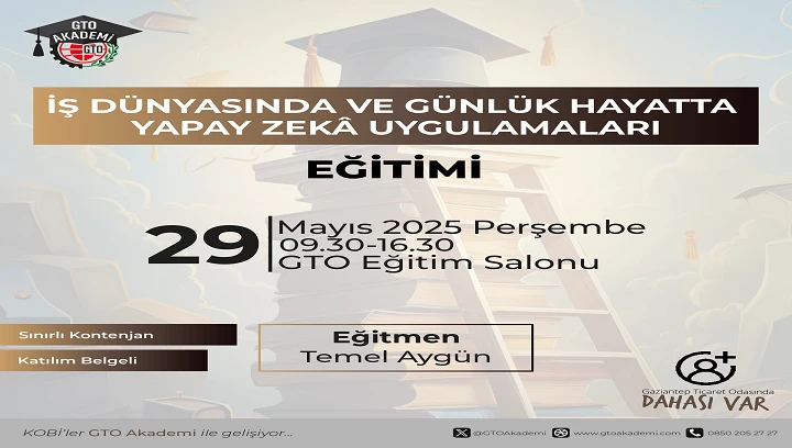 İş Dünyasında ve Günlük Hayatta Yapay Zekâ Uygulamaları Eğitimi