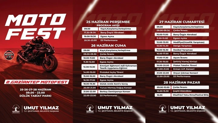 2. GAZİANTEP MOTOFEST BAŞLIYOR