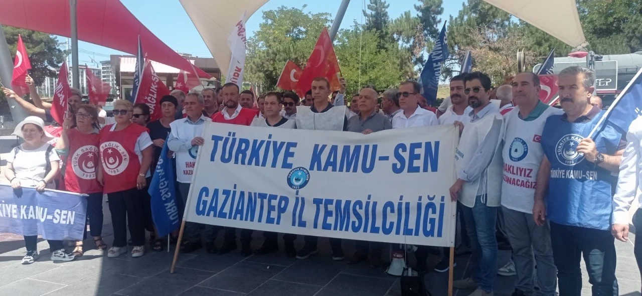 GAZİANTEP KAMU SEN MEMMUR ZAMMI A&Ccedil;IKLAMASI