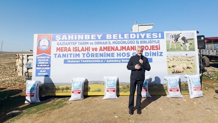 ​ŞAHİNBEY BELEDİYESİ 75 MİLYON METREKARELİK MERA ALANINI G&Uuml;BRELEDİ