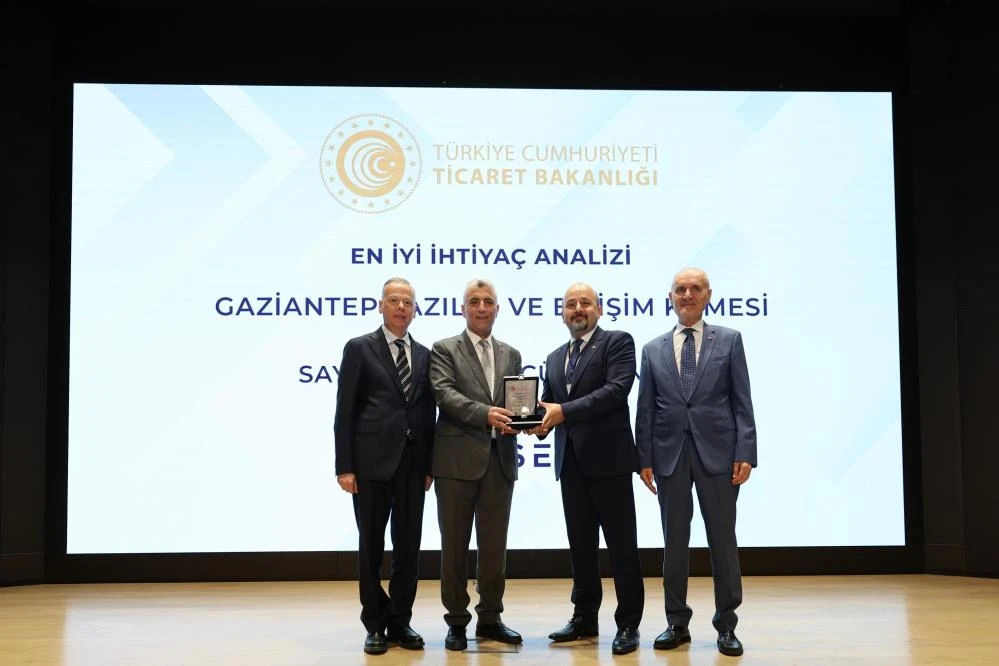 Ticaret Bakanlığı’ndan GSO’ya ödül