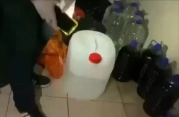 200 litre sahte alkol ele geçirildi