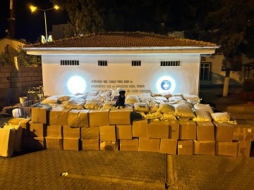 5 MİLYON TL DEĞERİNDEKİ KAÇAK TÜTÜN SEVKİYATINA JANDARMA ENGELİ