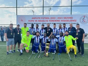 Amputede Şahinbey'e çifte kupa