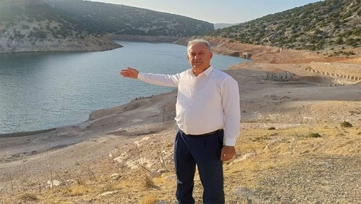 Araban Ardıl Barajı'nda su seviyesi d&uuml;şt&uuml;