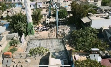 Araban'da depremde yıkılan İmam-ı Gazali camisinin temeli atıldı
