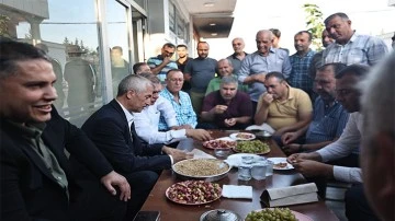 BAŞKAN TAHMAZOĞLU GATEM ESNAFI İLE BİRARAYA GELDİ