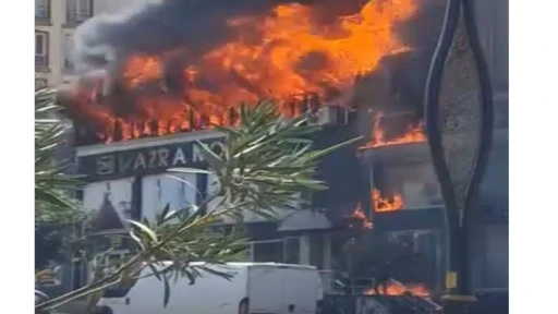 Binanın alt katındaki dükkanda çıkan yangında dumandan etkilenen 15 kişi yaralandı