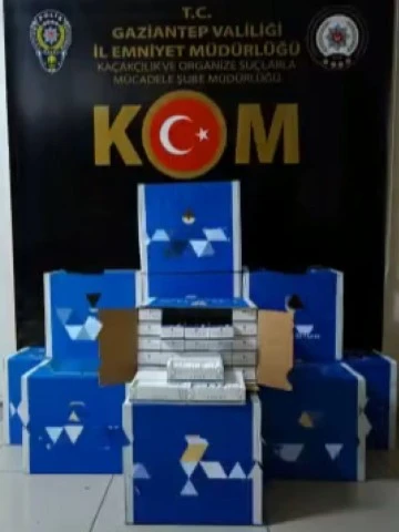 Bir araç dolusu kaçak makaron ele geçirildi