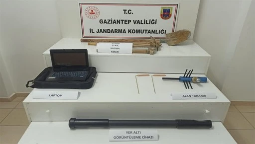 define bulmak amacıyla ka&ccedil;ak kazı yapan 9 şahıs su&ccedil;&uuml;st&uuml; yakalandı