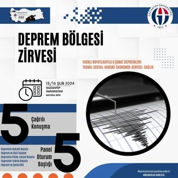 DEPREM BÖLGESİ ZİRVESİ İÇİN KAYITLAR AÇILDI