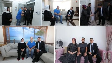 FADILOĞLU, GAZİLERİ EVLERİNDE ZİYARET ETTİ