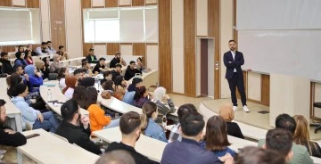GAÜN’DE ÖZEL SEKTÖRÜN GENÇ ADAYLARDAN BEKLENTİLERİ SÖYLEŞİSİ DÜZENLENDİ