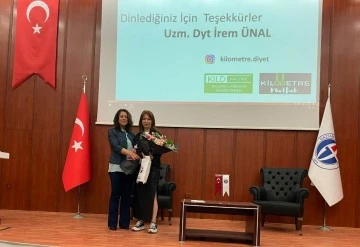 GAÜN NACİ TOPÇUOĞLU MESLEK YÜKSEKOKULU’NDA SAĞLIKLI BESLENME SEMİNERİ