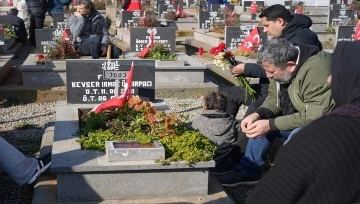 Gaziantep protokolü, deprem mezarlığında vatandaşları yalnız bırakmadı