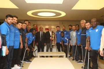 GAZİANTEP ŞAHİNBEY BELEDİYESİ AMPUTE FUTBOL TAKIMINDAN ÇİFTE KUPA