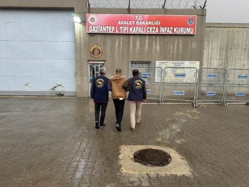 Gaziantep'te 12 yıl kesinleşmiş hapis cezası bulunan firari şahıs yakalandı