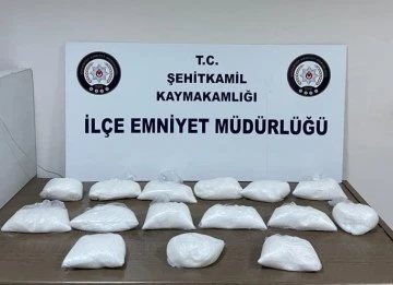 Gaziantep'te 14 kilo metamfetamin ele geçirildi