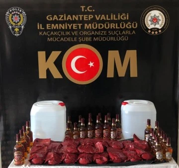 Gaziantep'te 82 kilo kaçak nargile tütünü ele geçirildi