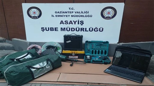 Gaziantep'te beyaz eşya dükkanından hırsızlık yapan şahıslar yakalandı
