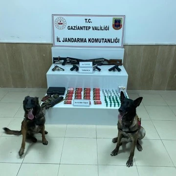 Gaziantep'te çok sayıda kaçak silah ele geçirildi