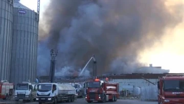  Gaziantep'te halı fabrikasında yangın