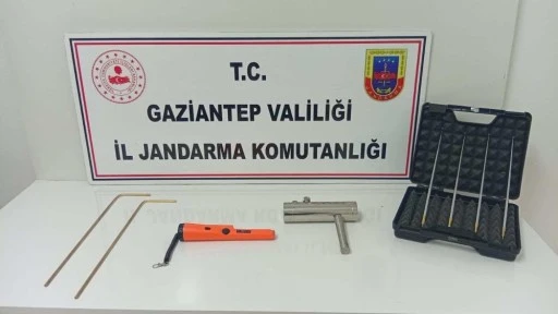 Gaziantep'te kaçak kazı yapan 4 şahıs suçüstü yakalandı