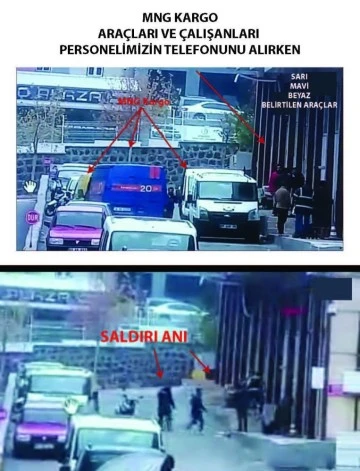 Gaziantep’te kargo çalışanları, müşterinin iş yerini basarak camı çerçeveyi indirdi