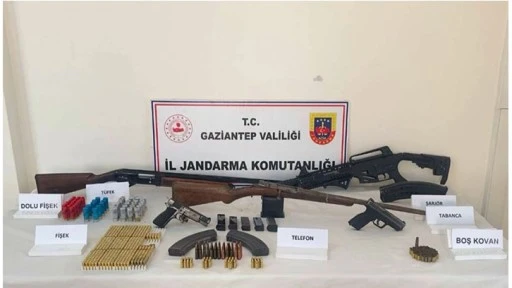 Gaziantep'te silah kaçakçılığı operasyonu: 5 gözaltı