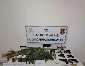 Gaziantep'te silah kaçakçılığı ve uyuşturucu operasyonu: 6 gözaltı