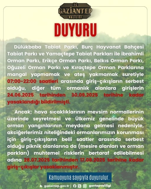 Gaziantep Valiliğinden flaş açıklama! 