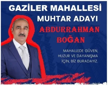 Gaziler mahallesin’de Boğan sesleri 