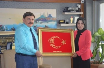 Gaziler Şehit Dul ve Yetimleri Derneği'nden iş adamı Dalgıç'a ziyaret