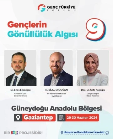 Genç Türkiye Formu Gaziantep'te düzenlenecek