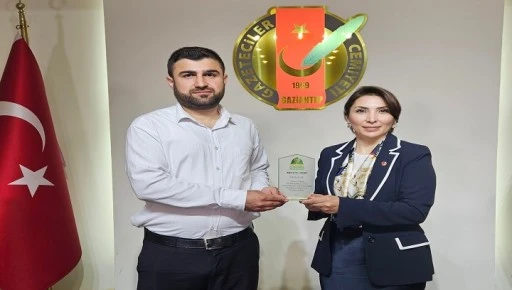 GGC’ye teşekkür plaketi  ,GC mazlumların sesi oldu