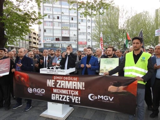 İsrail'in Gazze'deki saldırıları Gaziantep’te protesto edildi
