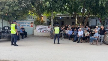 Jandarmadan 60 traktör sürücüsüne güvenlik sürüş eğitimi