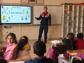 Jandarmadan çocuklara çevre bilinci eğitimi