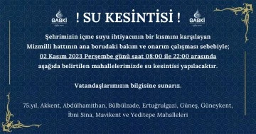 Kamuoyunun Dikkatine… Su Kesintisi❗️
