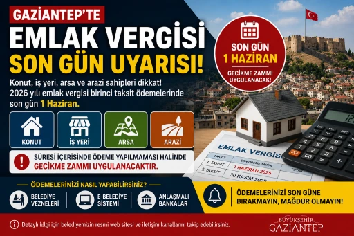 Konut ve İş Yeri Sahipleri Dikkat! Emlak Vergisi İ&ccedil;in Son G&uuml;n 1 Haziran