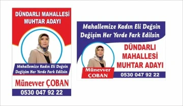 Mahalleye kadın eli değsin' diyerek erkek adaylara  karşı aday oldu