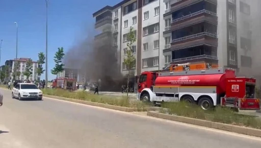 Marangoz dükkanında çıkan yangın korkuttu