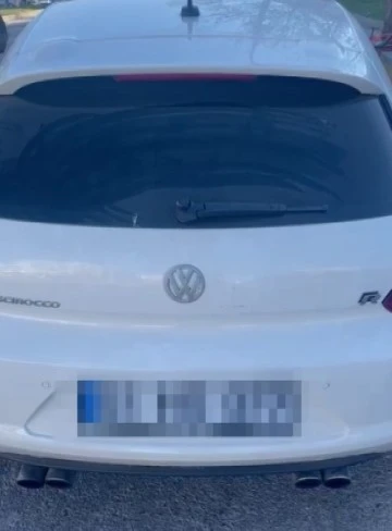 Modifiyeli araç sürücüsüne cezai işlem uygulandı