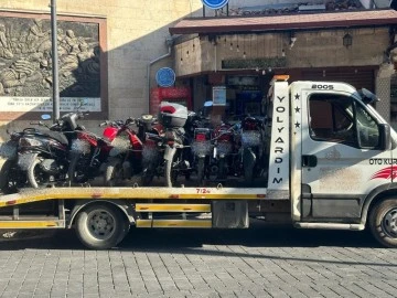 Motosiklet sürücülerine ceza yağdı