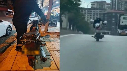  Motosikletle akrobatik hareketler yaptı, cezadan kaçamadı